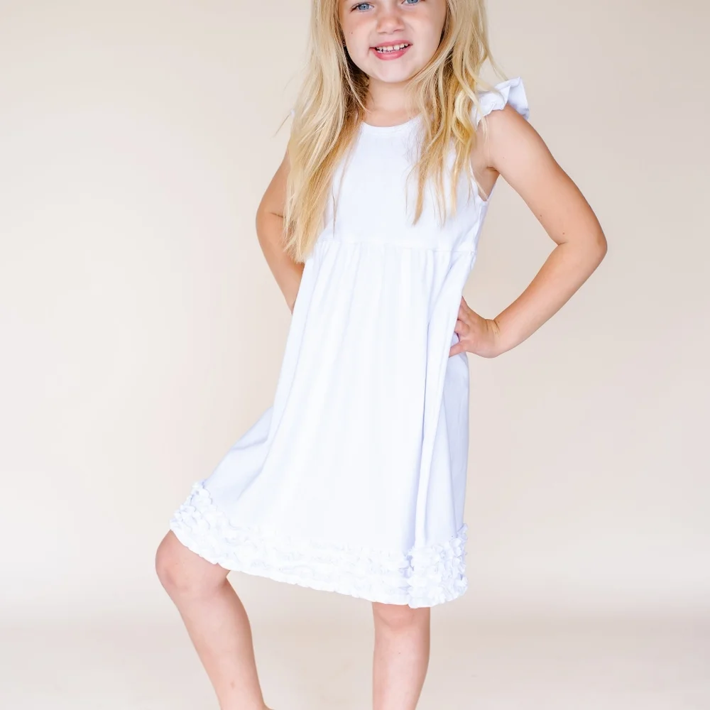 NEW 2 ARB Blanks Ruffle Dresses Size 8 - Picture 2 of 3